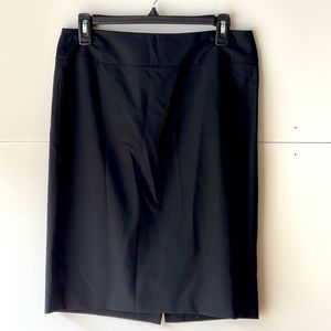 Banana Republic Black Skirt Short Midi Pencil Office Career Wool Skirt, Sz 6